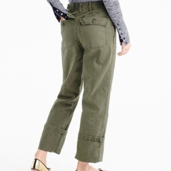 J. Crew Foundry Pant Herring Spanish Moss Size 4 - Picture 13 of 13